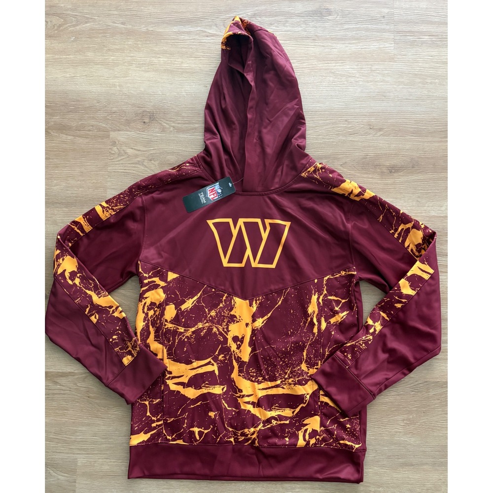 NWT Youth NFL Apparel Washington Commanders Hoodie - XL 18/20 - Burgundy/Gold